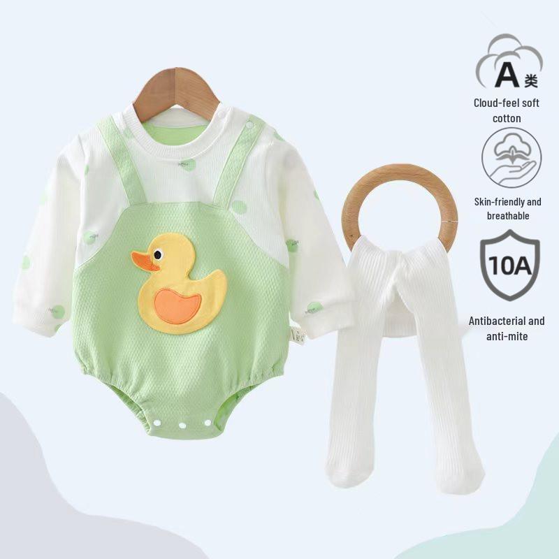 Popular Infant Spring/Autumn Bodysuit: Class A Outfits for Boys & Girls - Newborn Crawling Wear
