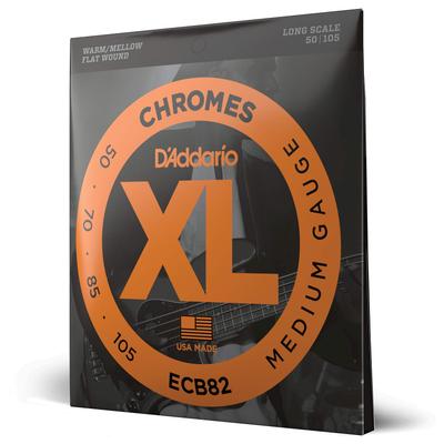 D'Addario Bass Strings Flatwound Long Scale .050-.105 ECB82 []