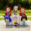 In stock 6pcs Anime Demons Hunters Figure  Miras Zoeys Tiger Figurine Toy Desk Decoration Statues Ornament Birthday Gift For Kid