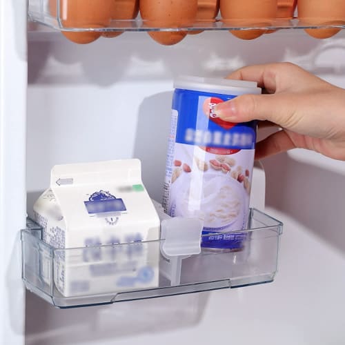 SODOI 8-Piece Set of Refrigerator Divider Clips, Refrigerator Storage, Kitchen Storage, Can Storage Rack, Space-Saving Pantry, Beer Storage Box, Refri