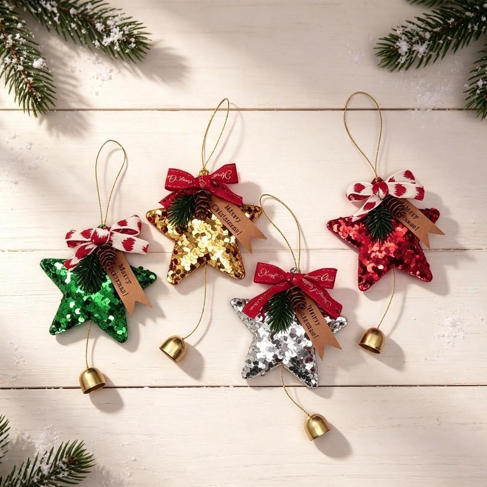 Sequins Sequin Star Hanging Pendant Multi‑Color Christmas Decorations  Christmas Tree Decor
