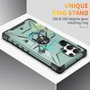 For Samsung Galaxy S24 Ultra Case PC+ TPU Hybrid Phone Cover with Ring Holder Kickstand