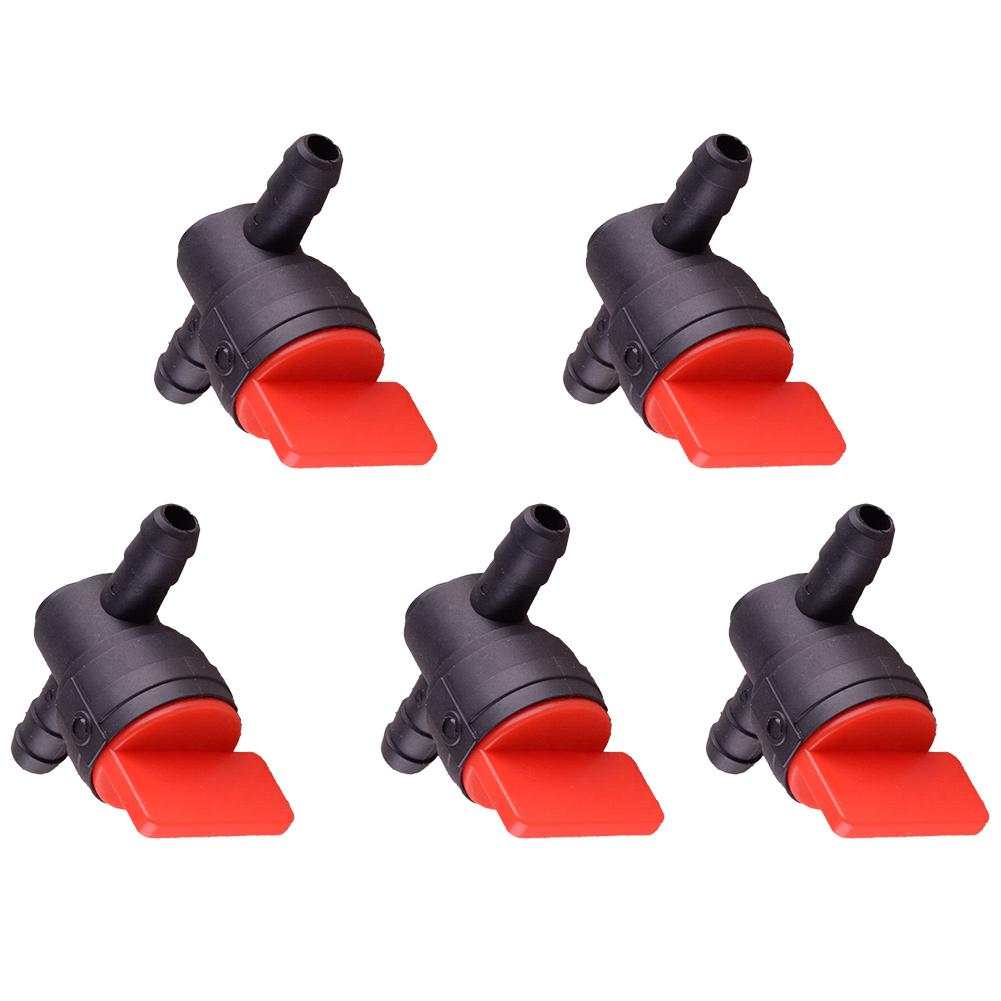 5pcs Motorcycle Petrol Fuel Tap Inline On-Off Fuel Tap Switch Fuel Shut Off Valve Motorcycle Quad Bike ATV Car Accessories Fuel System 2