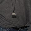 Handcrafted Black Pendant Necklace Sweater Chain with Tassel for Women