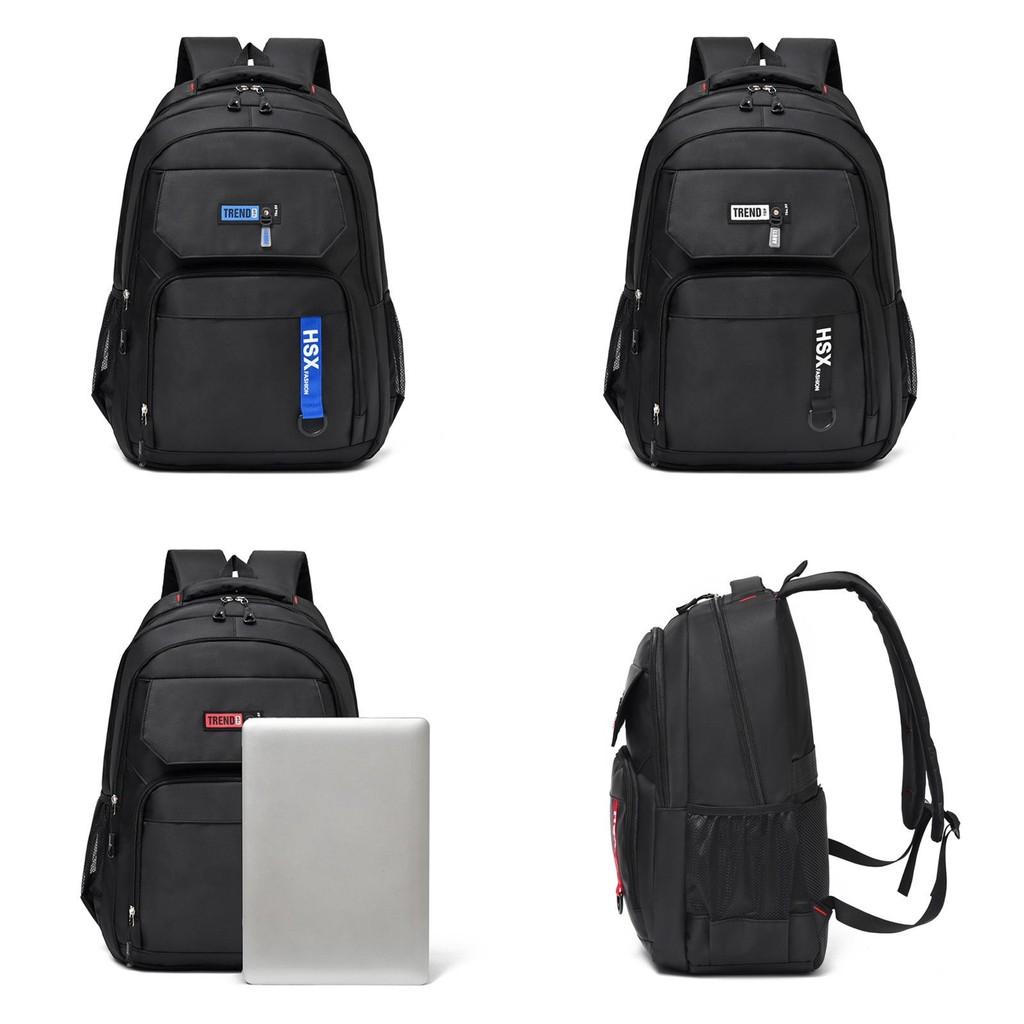 Oxford Cloth Large Capacity Backpack For Travel And School With Letter Printed For Men And Women