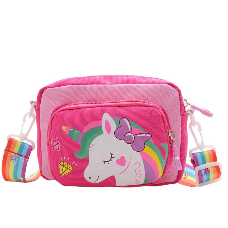 Childrens Cartoon Unicorn Crossbody Bag With Breathable Nylon For School And Daycare Use