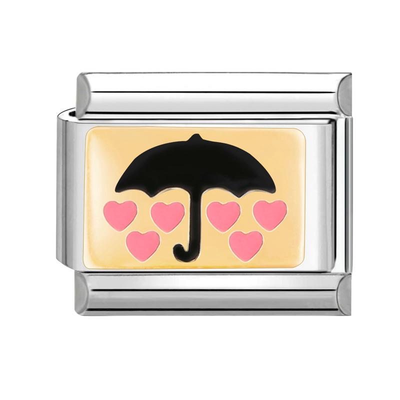 Ručně vyráběný italský kreslený náramek s ocelovým dnem: Roztomilé, Kreativní, DIY Šperkové Doplňky