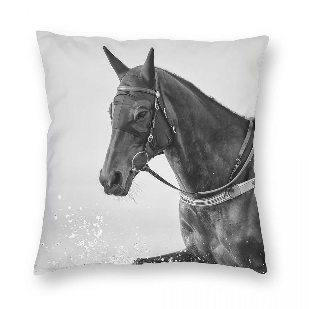 Winx Racehorse Splash Square Pillowcase Polyester Linen Velvet Pattern Zip Decorative Throw Pillow Case Home Cushion Cover