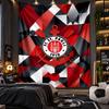 Wall Hanging Tapestry FC St. Pauli Football Print Cloth for Living Room Bedroom Home Decor