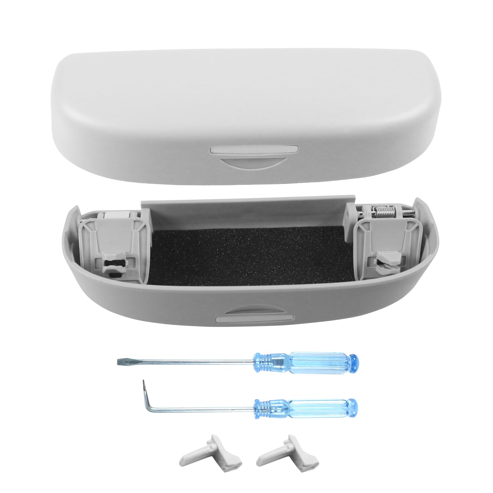 

RUIYA Держатель для хранения очков для хранения в автомобиле, хранение внутренних деталей, также подходит для W205, чехол для хранения солнцезащитных очков/солнцезащитные очки Mercedes-Benz A-Class W176, серый