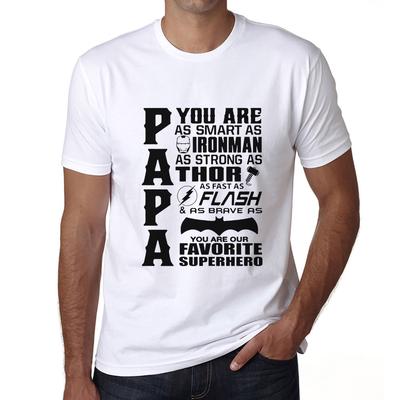 Unisex Superhero Favorite Superhero Papa Funny T-Shirt Graphique