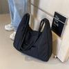 Quilted Underarm Bag Shoulder Bag Crossbody Bag Tote Bag Nylon Handbag Solid Color Armpit Bag Versatile Trendy Bag