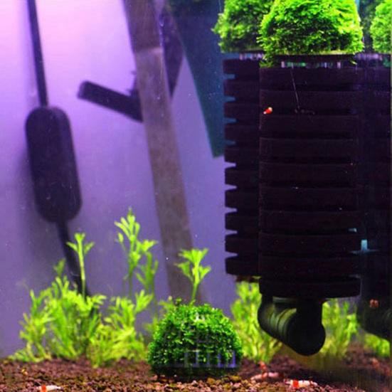 Moss Hemisphere Colonization Ball Aquarium Shrimp Fish Tank Moss Balls Holder Freshwater Live Plants Shaping Ball with Filter Stone