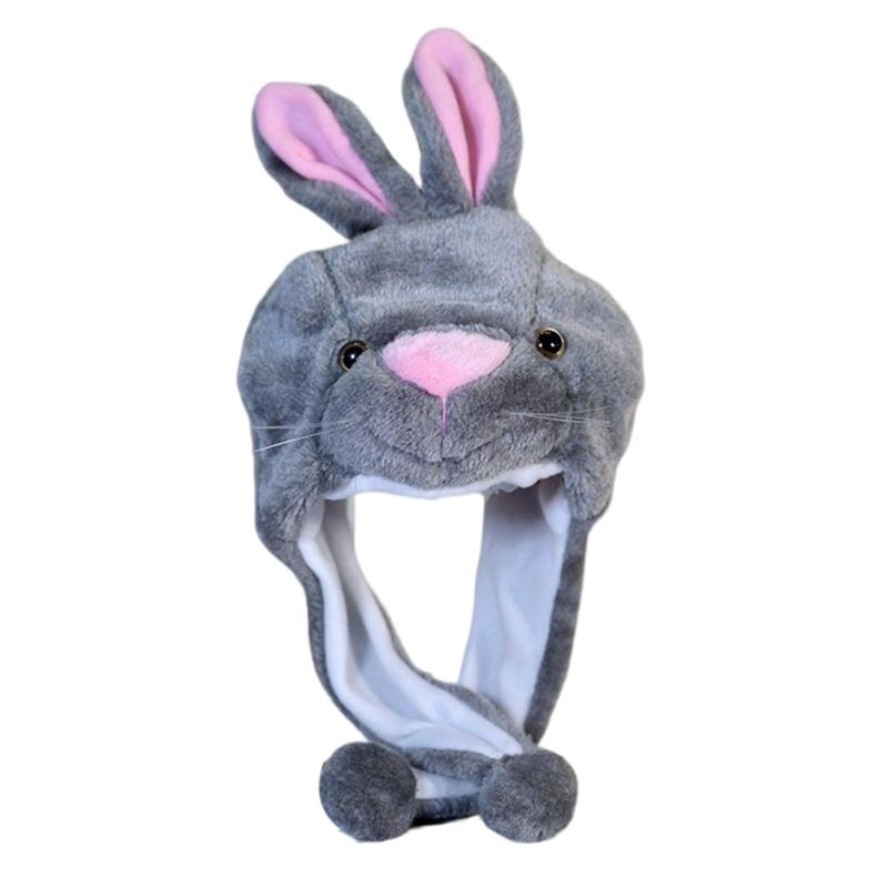 Kids Animal Hat Bomber Hat Trapper Hat Animal Earflap Hat Drama Props For Kid Rabbit Pig Raccoon Rooster Frog