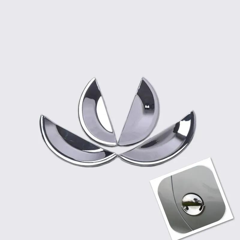 

For Peugeot 206 206cc 207 BYD F0 Chrome Car Door Handle Cup Bowl Cover Trim Overlays Styling