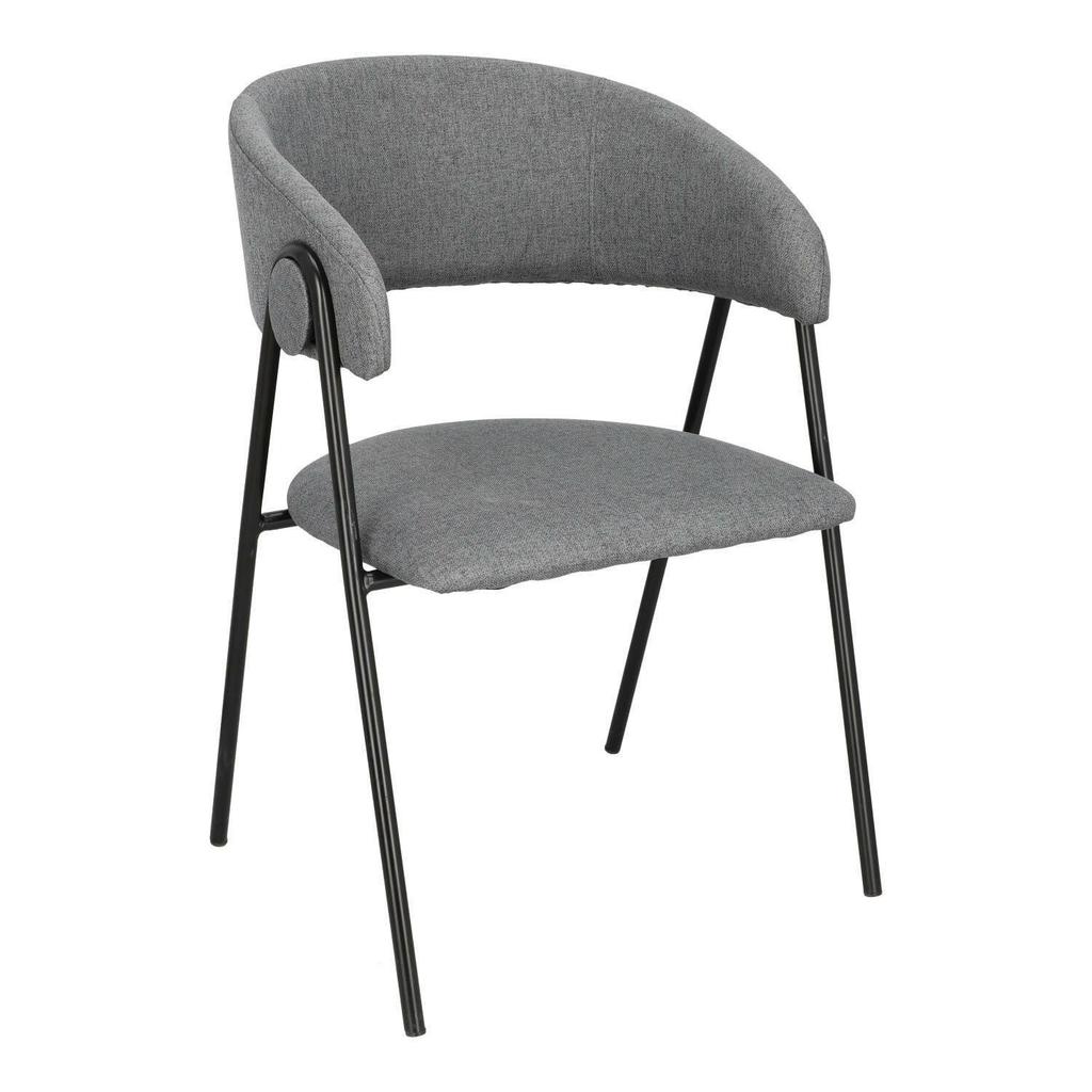 Larisa GRAY UPHOLSTERED CHAIR, minimalist