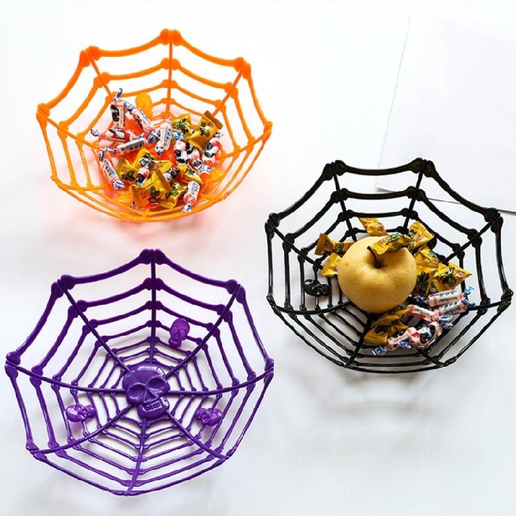 4 Pieces Candy Bucket Hollow Snacks Basket Plastic Storage Basket Cool for Candy