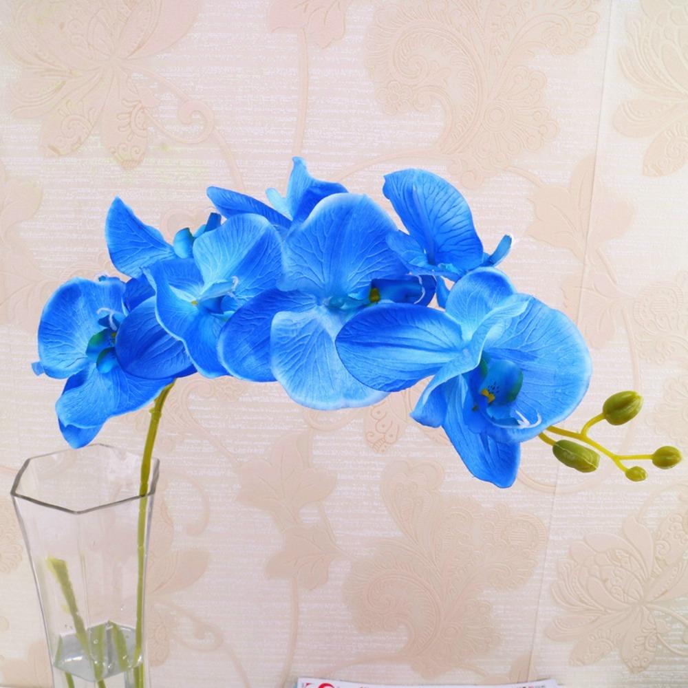 DIY Craft Butterfly Orchid Artificial Silk Fake Plant Flower  Home Decoration