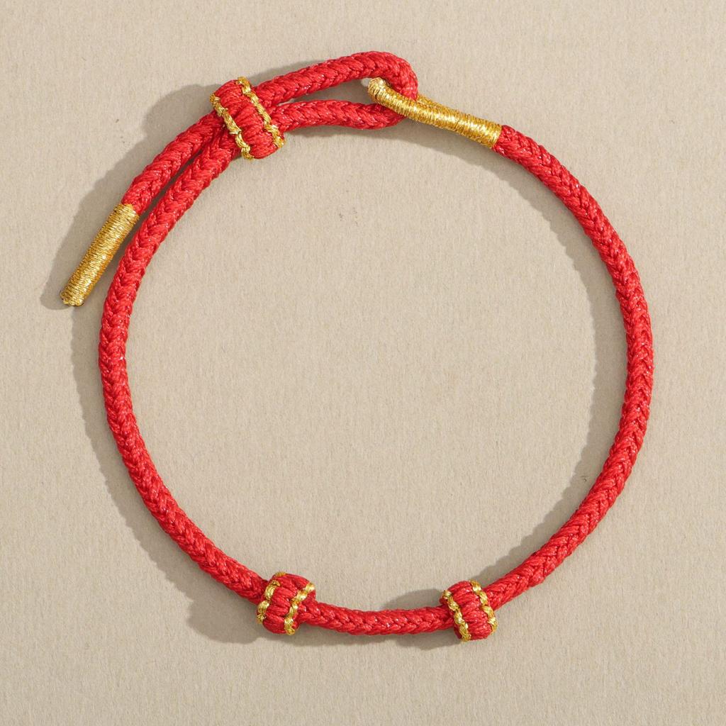Red String Hand-Woven Ethnic Horse Year Bracelet - Unisex New Year Gift