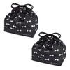 COLORFUL CANDY STYLE Drawstring Lunch Gusseted Name Ribbon Set of Cute for Lunch Kindergarten Lunch Stylish Elementary School Lunch NL702402 Bags,