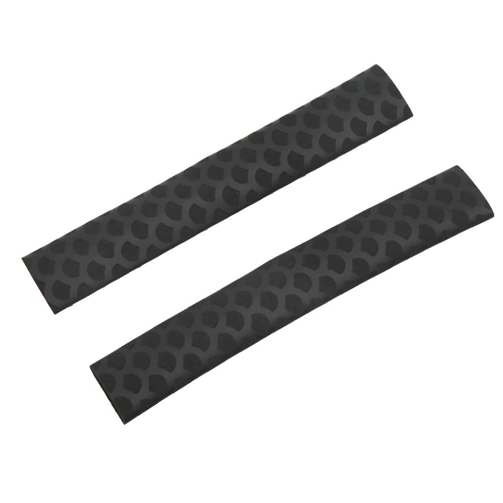 2 Stück Drumstick Griffe Matt Rutschfest Waschbar Fischschuppenmuster Drumstick Wrap Schwarz
