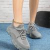Dzianinowe Codzienne Trampki Modne Grube Buty Siatkowe Trampki na Platformie Oddychające Buty do Chodzenia Sportowe Buty z Grubą Podeszwą
