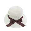 Hat schoolgirl tide bucket hat breathable straw pot hat foldable sun hat sunscreen top hat bow