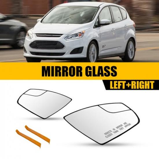 Driver Passenger Side View Mirror Glass No-Heated For 2013-18 Ford C-Max Hybrid