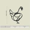 Vintage Iron Metal Chicken Wall Art Farmhouse Rustic Home Decor
