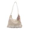 2025 fashion new tote bag summer leisure vacation fairy lace mesh underarm shoulder satchel women's bag