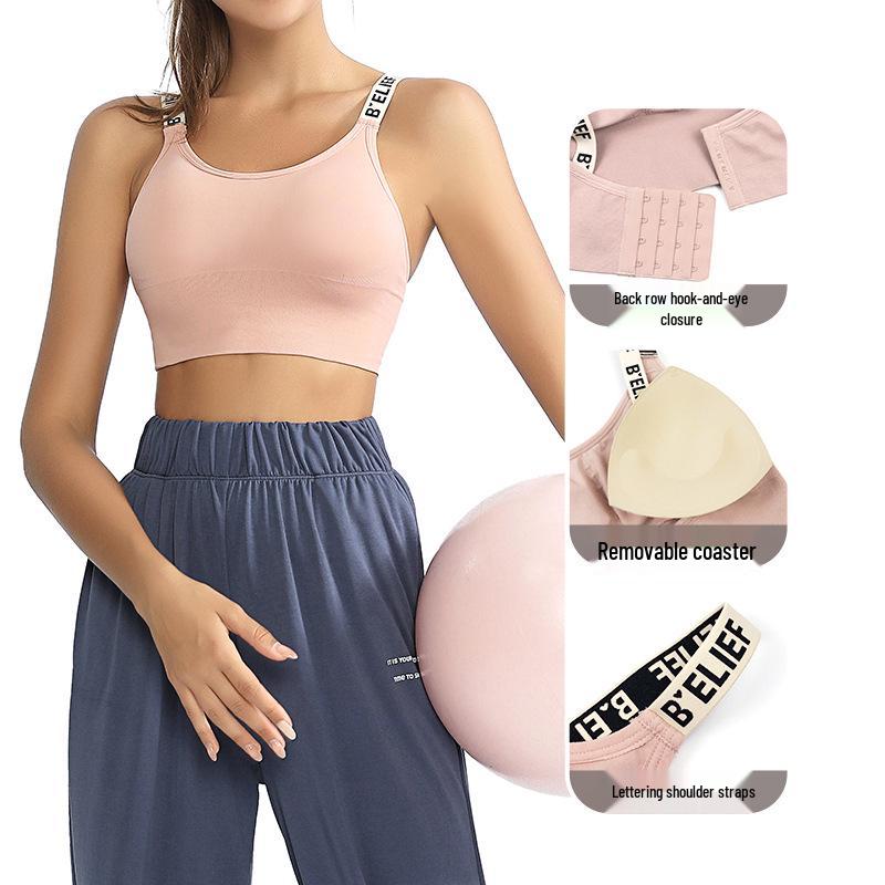 High-Impact Women's Yoga Bra: 4-Row Buckle Sports Vest for Summer