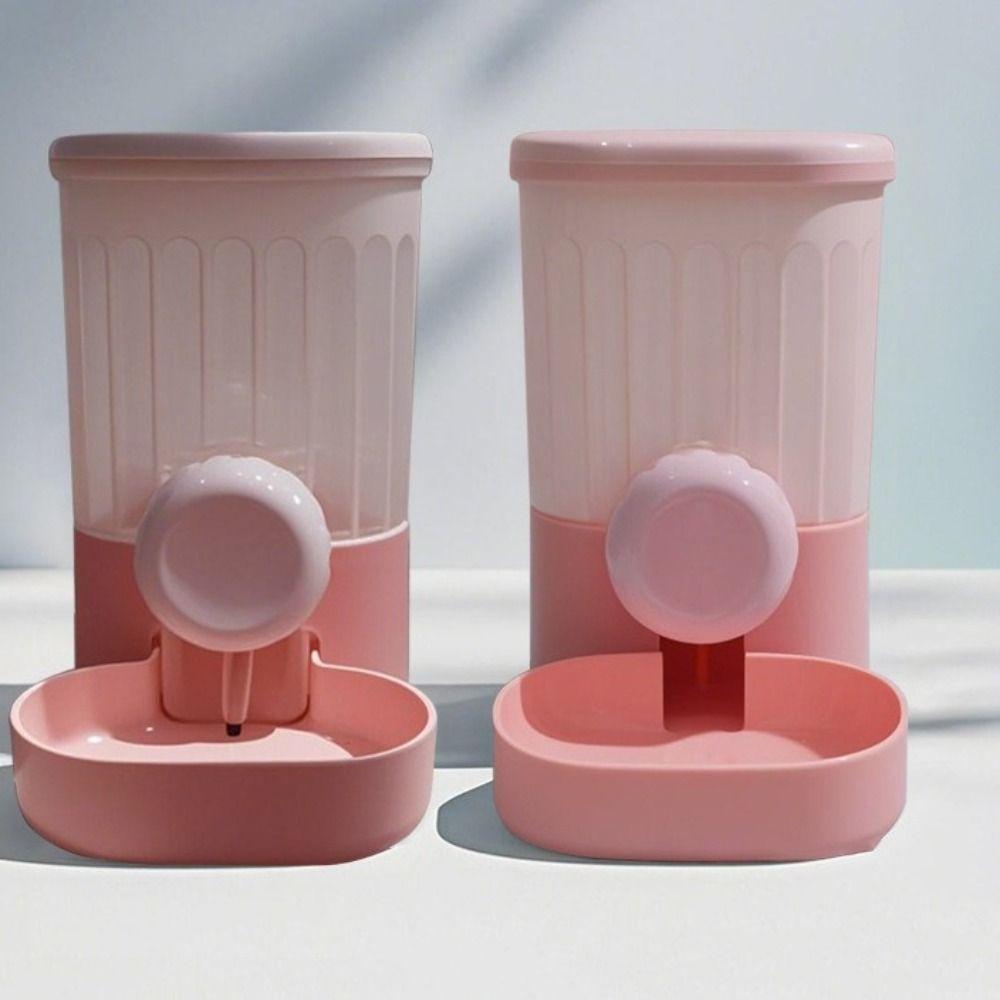 Large Capacity Automatic Pet Feeder Detachable Thicken Dog Water Dispenser Siphon Principle Cage Mounted Cat Food Dispenser