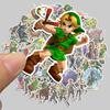 The Legend of Zelda Waterproof Sticker Set: 50 Residue-Free Suitcase & Laptop DIY Album Decals