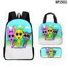 Sprunki Game 3d Backpack With Waterproof Lunch Bag And Pencil Case For School
