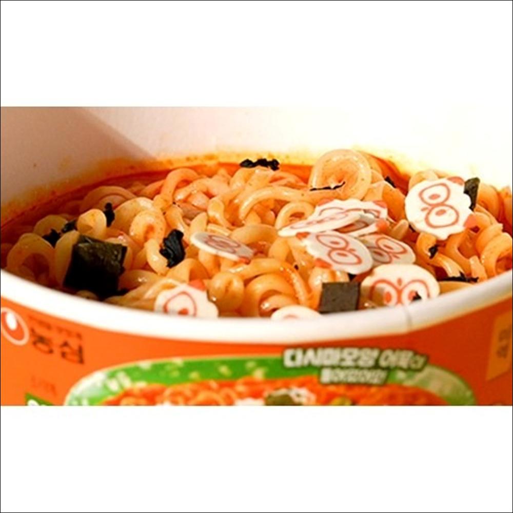 Nongshim Rabokkuri Big Bowl (Sweet & Spicy Ramyeon-Tteokbokki Flavor) 105g x 3 Cups / 4 Cups