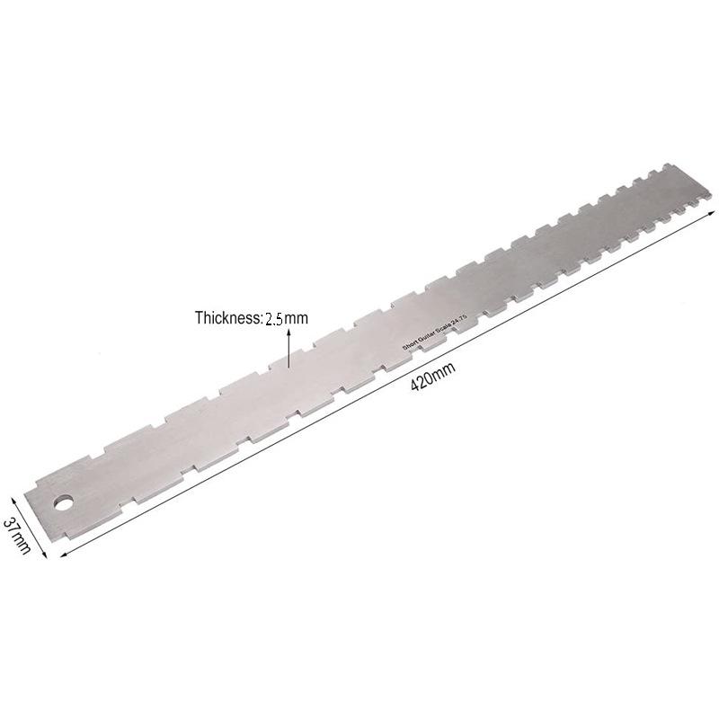 Electric Guitar Leveling & Measuring Tool - Neck & String Spacing Ruler for Acoustic & Electric Guitars