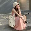 Summer new French temperament design sense sleeveless age-reducing splicing vest pink long dress small dress women