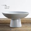 Living Room Household Snacks Tribute Plate Bowl Light Luxury Tea Table Blue and White Ceramic High Foot Tea Tray Fruit Plate