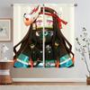 Lace Curtains On Offer Free Shipping Nezuko Kamado Cabinets for Living Room Decoration Blackout Beaded Curtain Tiebacks Blind