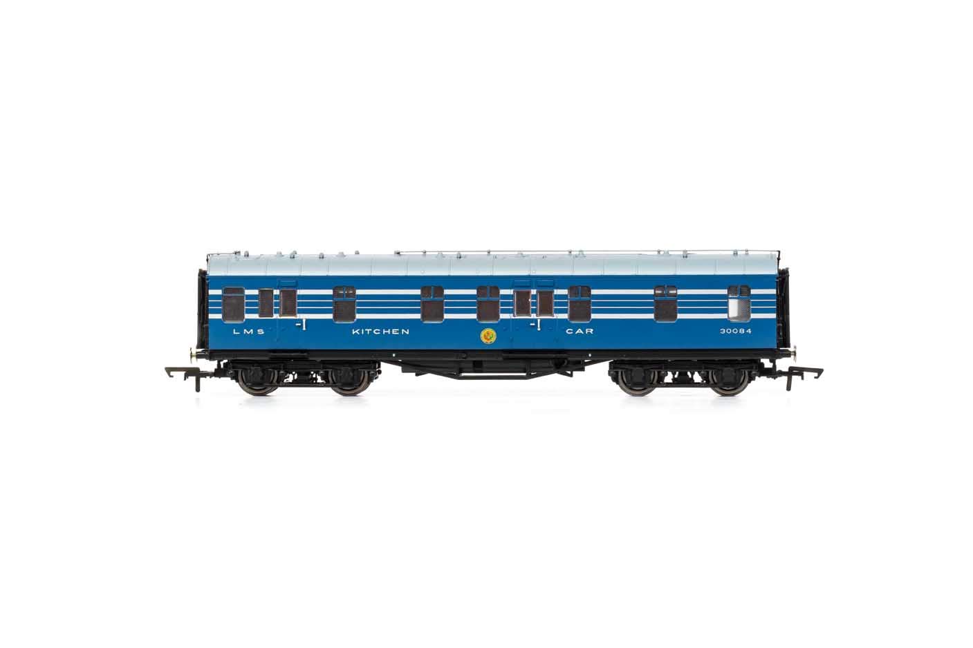 R4963 LMS Stanier Coronation Scot RK Вагон 50  № 30084 с освещением синий