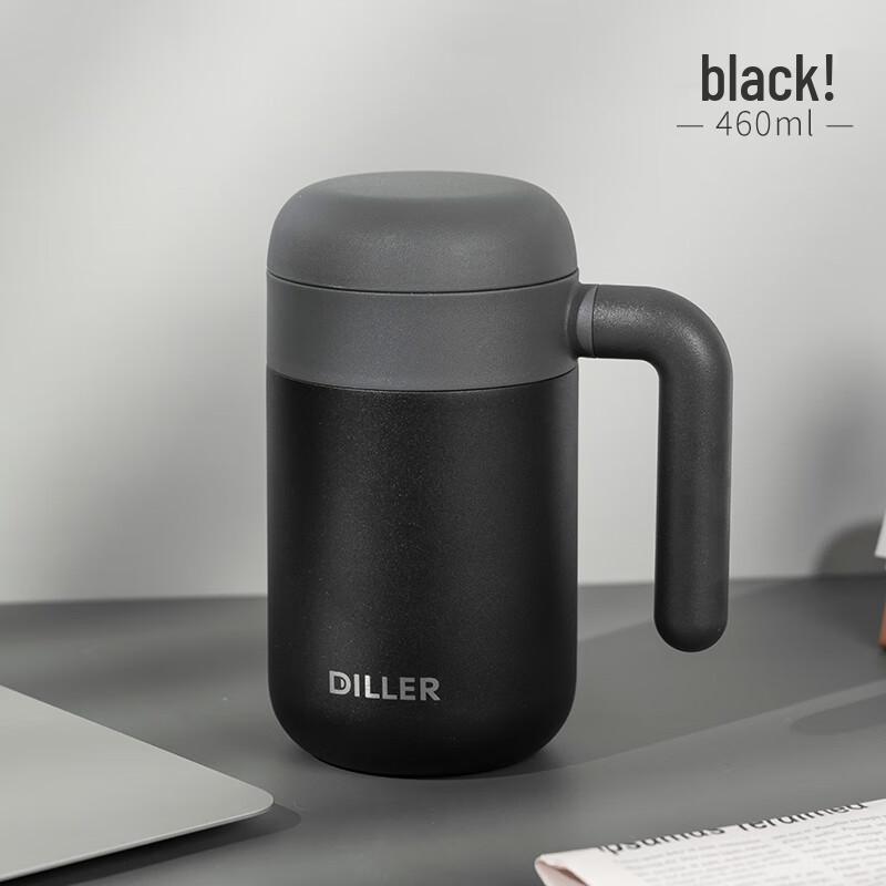 Dileber Stainless Steel Tea Infuser Thermos Cup with Handle