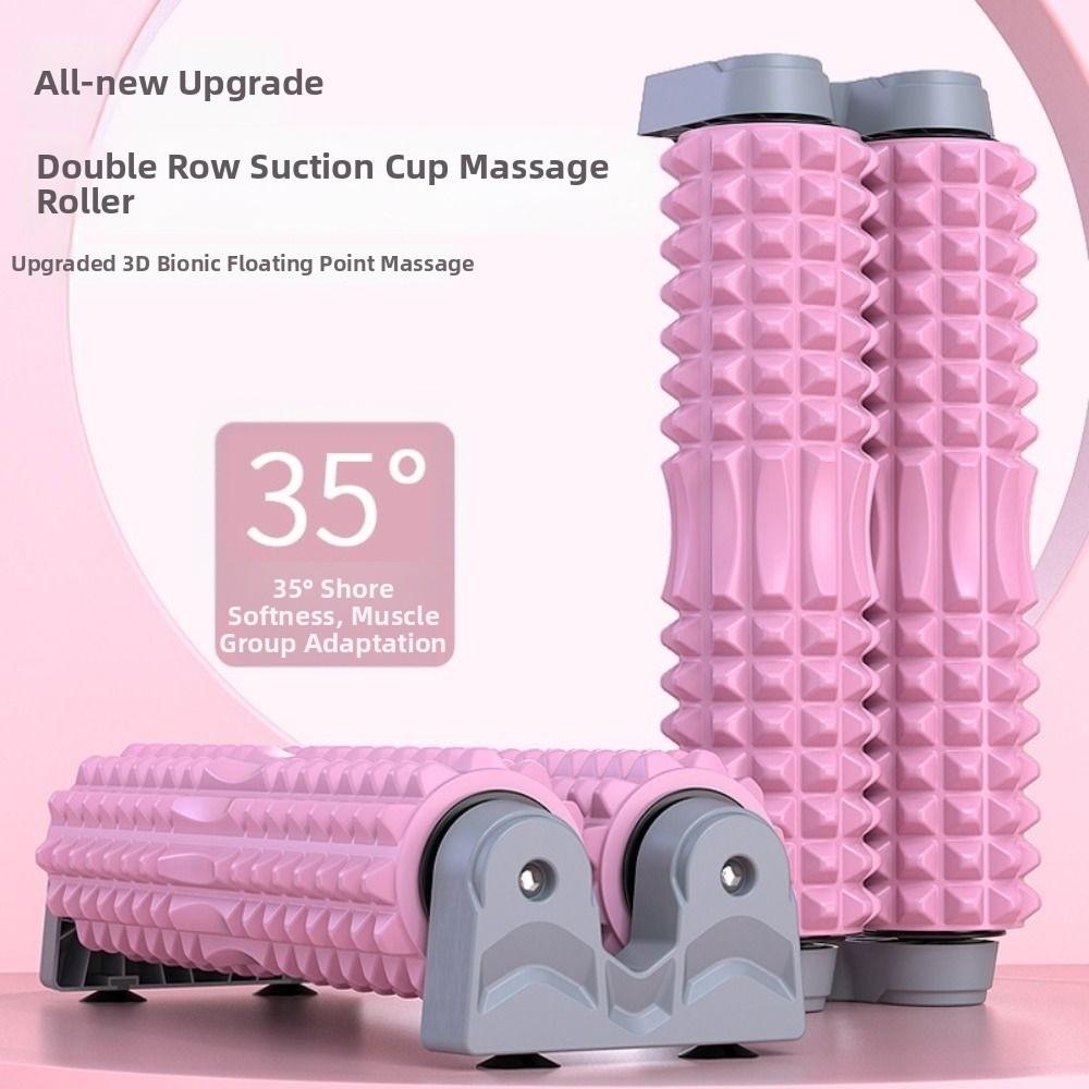 Non-Slip Muscle Relaxation Roller Double Pipe Deep Back Stretching Roller Fitness Training