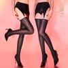 Two-Piece Detachable Garter Panties Integrated Stockings Glossy Sexy Tempting Open-Crotch No-Removal Women's Erotic Long Tube So