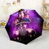 Gothic Halloween Mood Compact Travel Automatic Umbrella Compact 8-Rib Lightweight Foldable Design for Women/Men Fashion Lovers Gift for Festivals