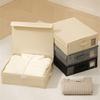 Foldable Bedding Organizers Box Zippered Storage Bin Accessory for Bed Sheets and Blankets in Nonwovens Fabric