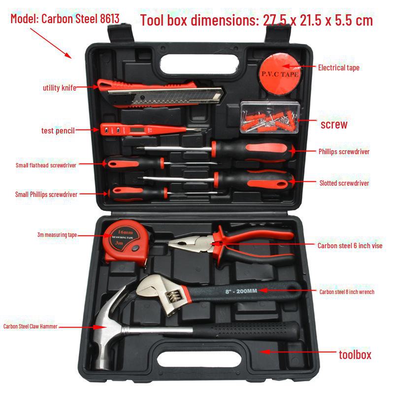 8, 9, 12, 13, 16-Piece Household and Car Repair Tool Kit