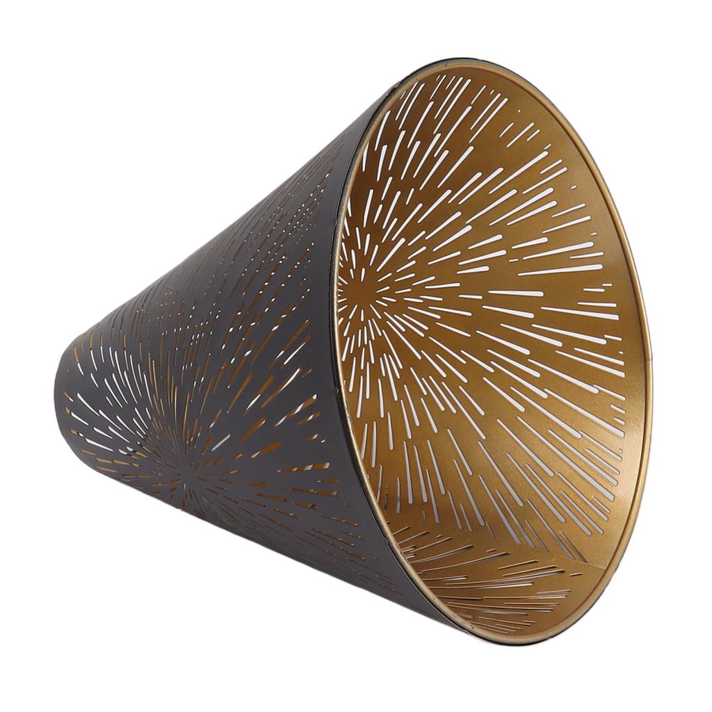 Table Lamp Shade Laser Engraved Metal Fireworks Shape Projection Lampshade for Bedroom