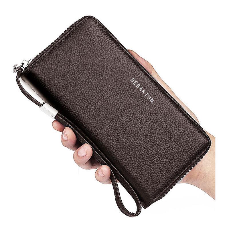 Portofel tip clutch de afaceri din piele pentru bărbați