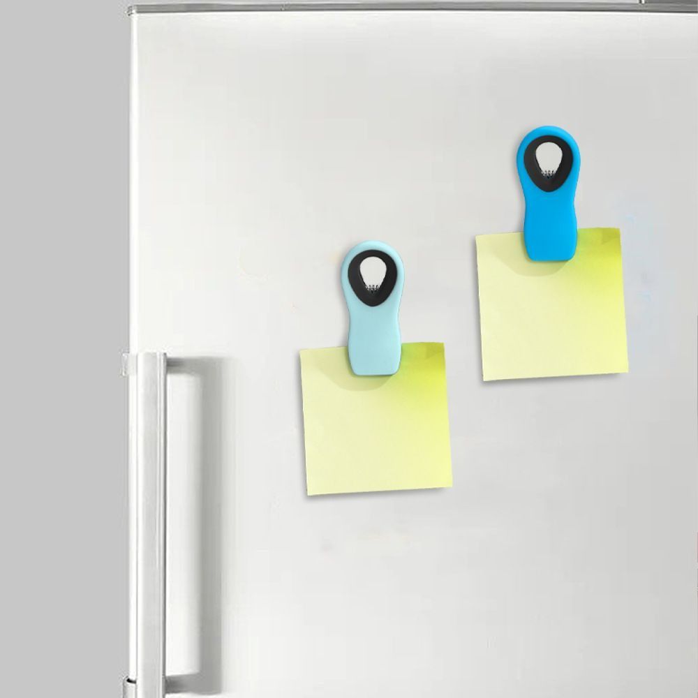 Moisture-proof Refrigerator Magnetic Clip Food Grade Non-slip Memo Note Magnet Clip Strong Magnet Food Sealing Clip Food