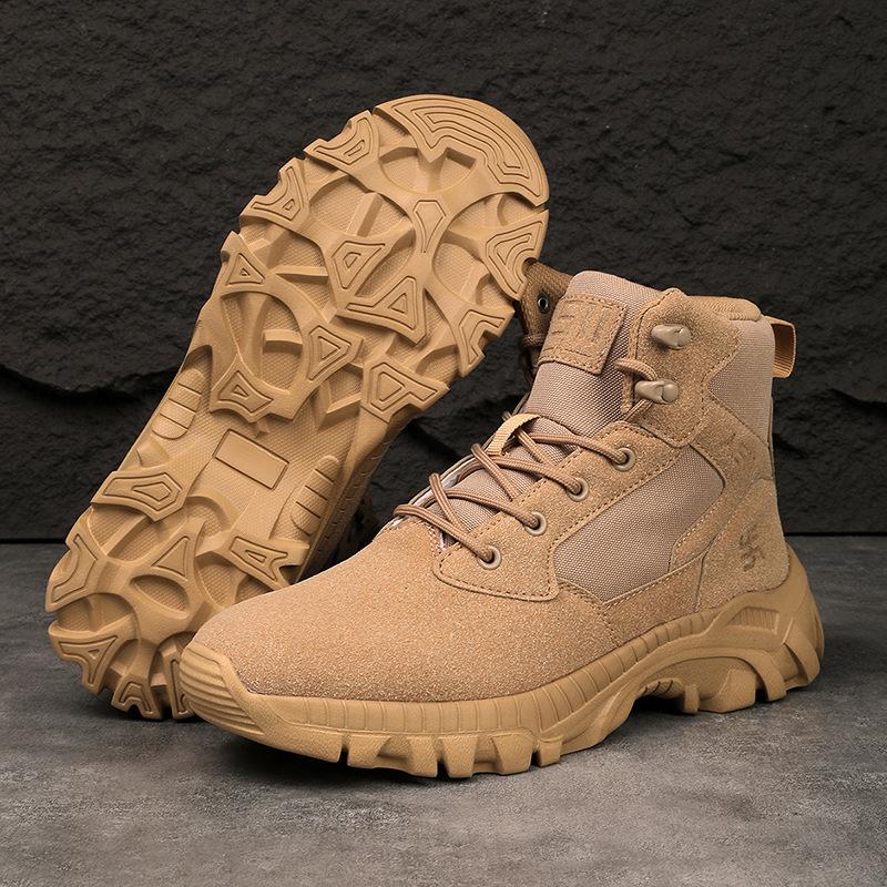 Neue High-Top-Wüstenstiefel Taktische Stiefel Offroad-Verschleißfeste Wanderschuhe Herren Übergröße Outdoor-Sportschuhe